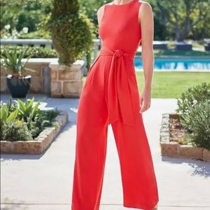 Beautiful Antonio Melani coral jumpsuit size 10 NWT